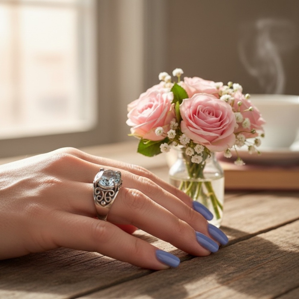 Elegant Sterling Silver Ring with CZ